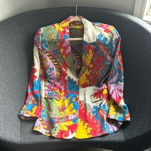 Etro blazer silk gorgeous print